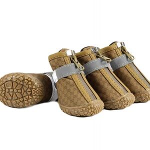 Dog Walking Shoes Anti-slip Winter Pet Boots Reflective Waterproof Warm Booties